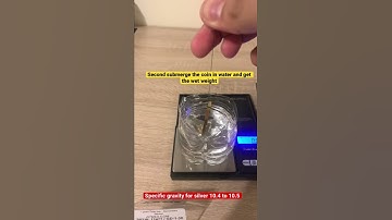 Testing my silver coin | Specific Gravity Test 😰😰😰 #silver #silverbars #silvercoins #apmex
