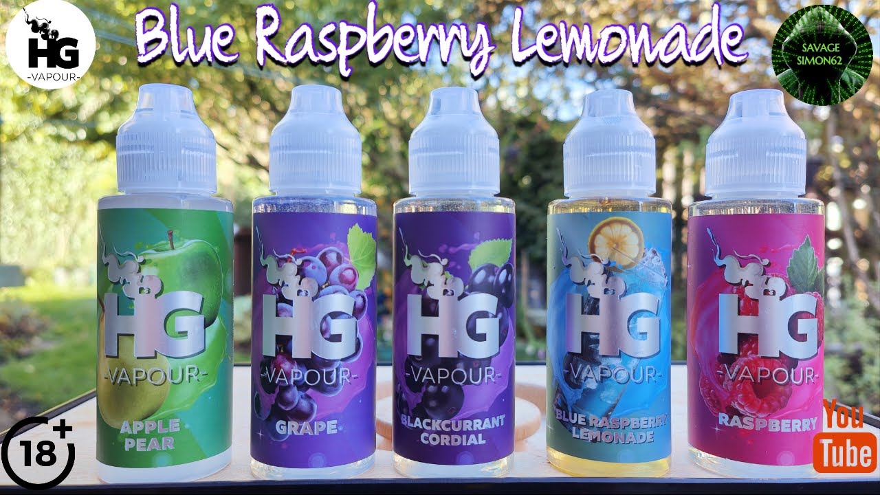 HG VAPOUR  / BLUE RASPBERRY LEMONADE  E-LIQUID REVIEW 🔞 