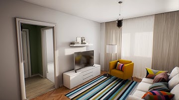 Unreal Engine interior demo walkthrough