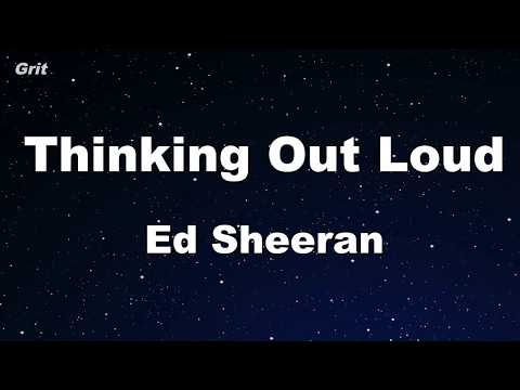 Thinking Out Loud - Ed Sheeran Karaoke 【No Guide Melody】 Instrumental