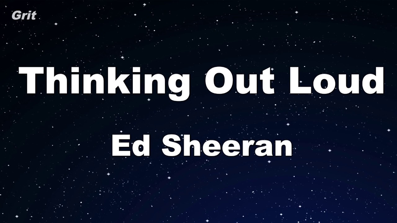 Thinking Out Loud   Ed Sheeran Karaoke No Guide Melody Instrumental