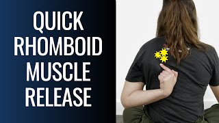 Quick Rhomboid Pain Relief | Upper Trap Pain (TRY IT)