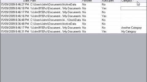 Working with ActiveData For Excel