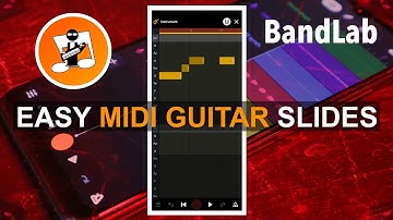 Create super quick and easy midi guitar slides in Bandlab