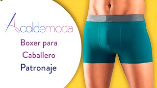 Patronaje de BOXER PARA HOMBRE - DIY - Paso a paso