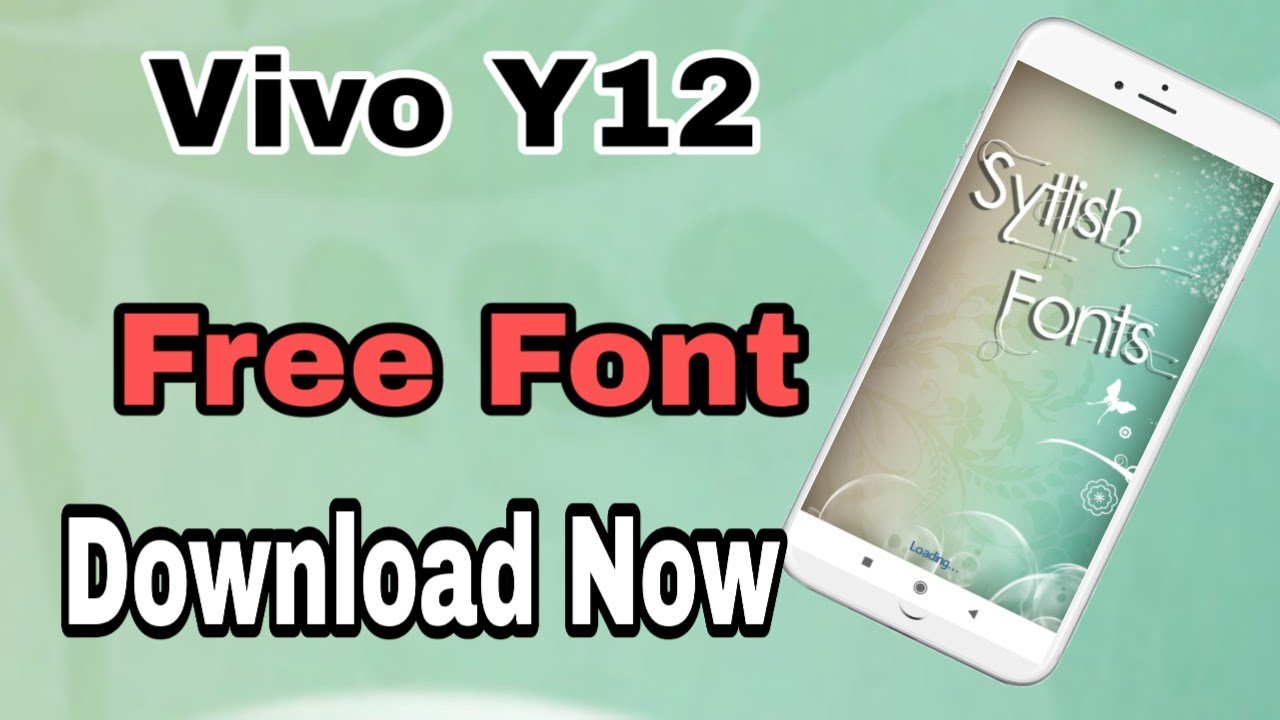 Vivo Y12 Download Free Font Stylish Font How To Download Font In