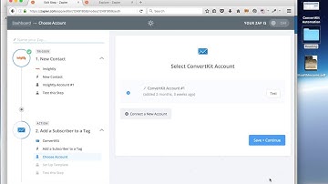 Creating a Zapier Zap (Insightly + ConvertKit)