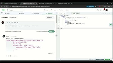 Swap diagonals   Practice   GeeksforGeeks   Google Chrome 2025 12 13 10 58 20