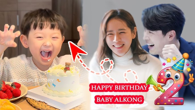 Hyun Bin and Son Ye Jin "Melted" Before the Super Cute Moment of Baby Alkong  on His 2nd Birthday - YouTube
