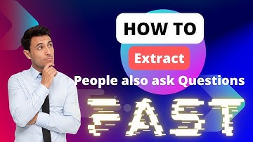 How to Quickly Extract "People Also Ask" Questions with SEO Extension