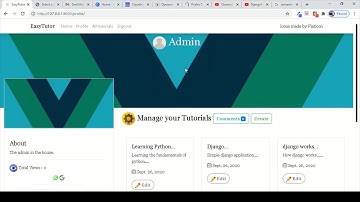 My django project -part 2(I built a tutorial app)