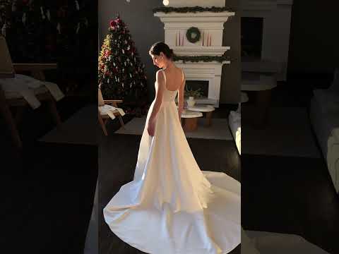 Satin low back