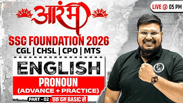 SSC Foundation English 2026 | Pronoun | Basic English Grammar | CGL, CHSL, CPO, MTS | By Bhragu Sir