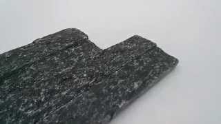 Black Quartz Split Face Wall Cladding - Z Shape