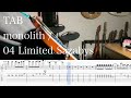 【TAB】monolith / 04 Limited Sazabys【ギター】