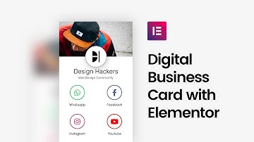 Create a Digital Business Card with Elementor - Full Tutorial
