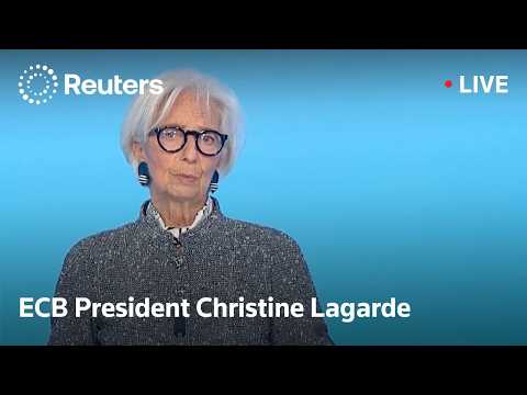LIVE: ECB President Lagarde speaks after interest rate meeting