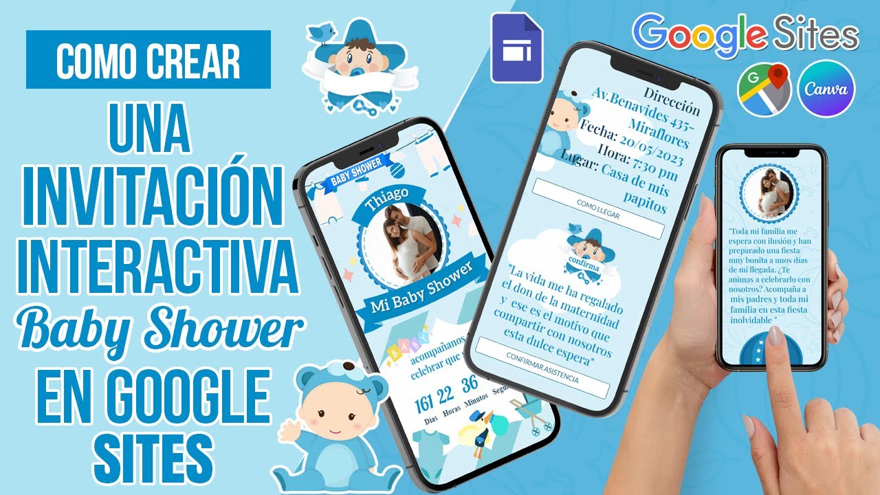 Cómo Crear una invitación interactiva de Baby shower en Google Sites