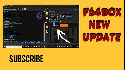 update your F64 Box firmware before using the latest update! ⚡️Flash64 ⚡️V1.10.22.2025!