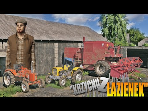 Wizyta U Dziadka & Jazda BIZONEM😱 "Krzychu z Łazienek"😂 [04] Ustawianie & Mycie Maszyn🚜