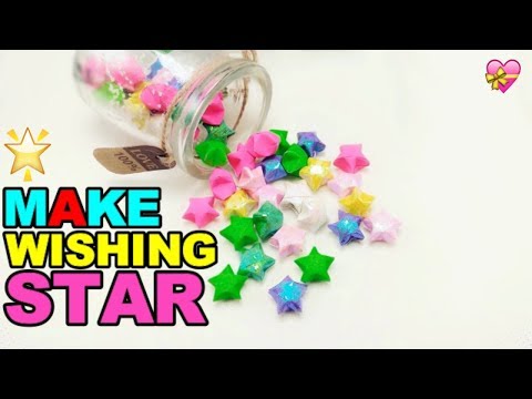 Como fazer Sorte Desejando Estrelas For Kids -DIY Faça Craft