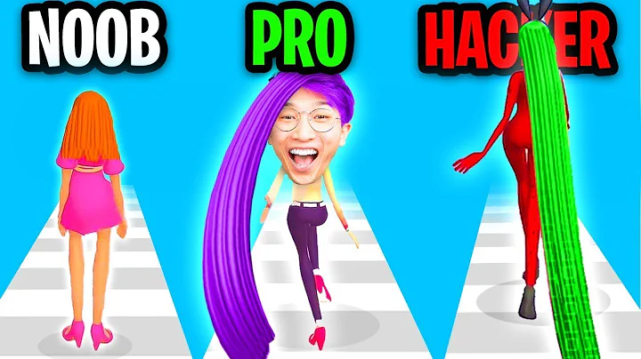 Can We Go NOOB vs PRO vs HACKER In HAIR CHALLENGE ...