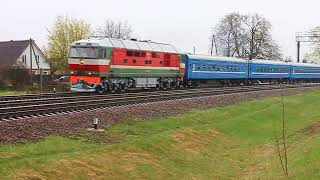 ТЭП70-0353 (БЧ, ТЧ-15 Орша) с поездом №606 Брест - Полоцк (БЧ)