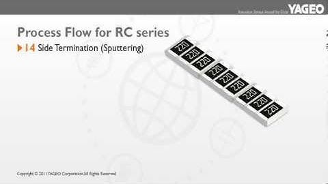 YAGEO Chip Resistors manufacturing process