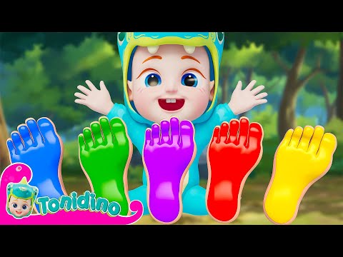 Wash Your Feet Painting Baby Shark & finger family | детские песни Nursery Rhymes, Baby & Kids Songs