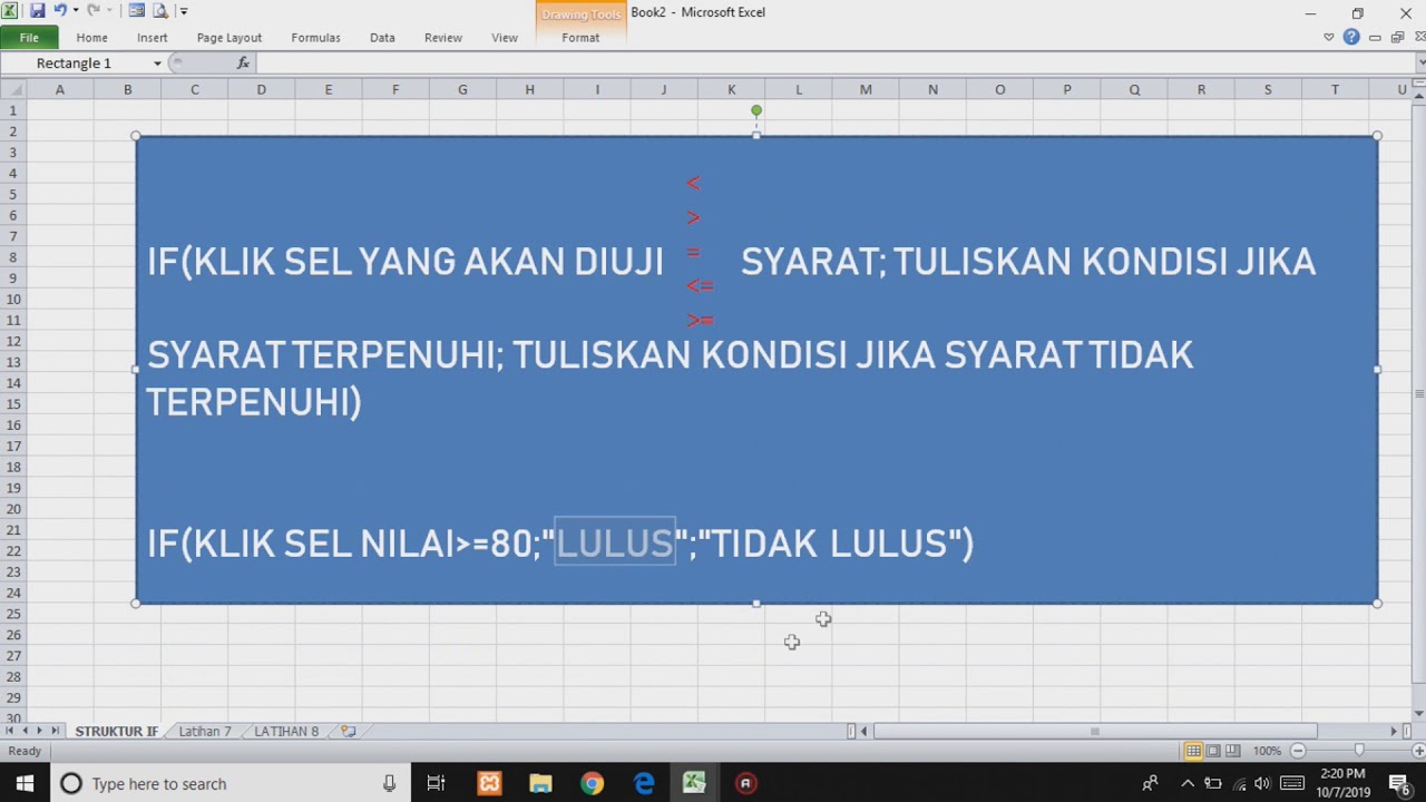 video tutorial latihan 7 - YouTube