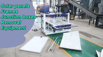 Efficient Solar Panel Recycling: Semi-Automatic Deframing & Junction Box Removal#recycle