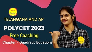 Polycet 2023 Free Coaching| Class 7| Quadratic Equations | Telangana |AP