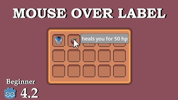 Mouse over Label - Learn Godot 4 UI - no talking
