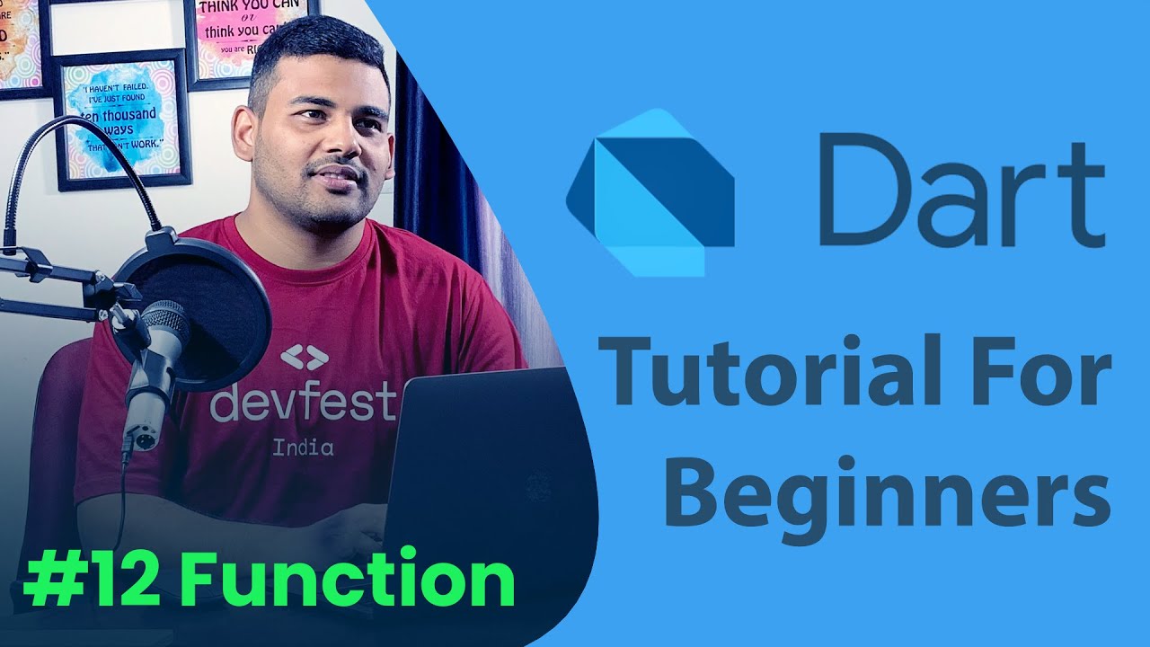 Function in Dart - #12 Dart Programming Tutorial for Beginners