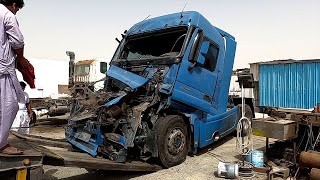 Mercedes Truck Accident Cabin ' Chassis Repairing And Restoration Complete Video  Truck World 1 ||