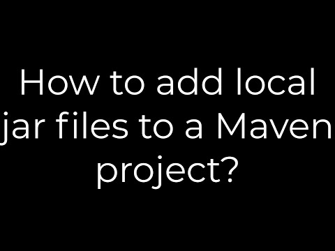 Java :How to add local jar files to a Maven project?(5solution)