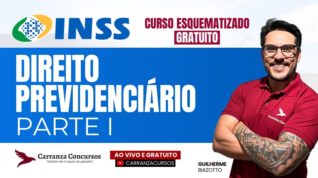 INSS Curso Esquematizado: Direito Previdenciário Parte 01 para Concursos Públicos