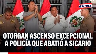 🔴🔵 José Jerí otorga ascenso excepcional a suboficial de la PNP que abatió a sicario en Comas