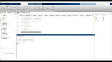Matlab Program for Larger of three numbers