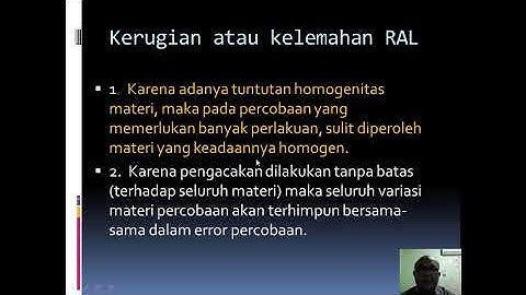 RANCANGAN ACAK LENGKAP RAL