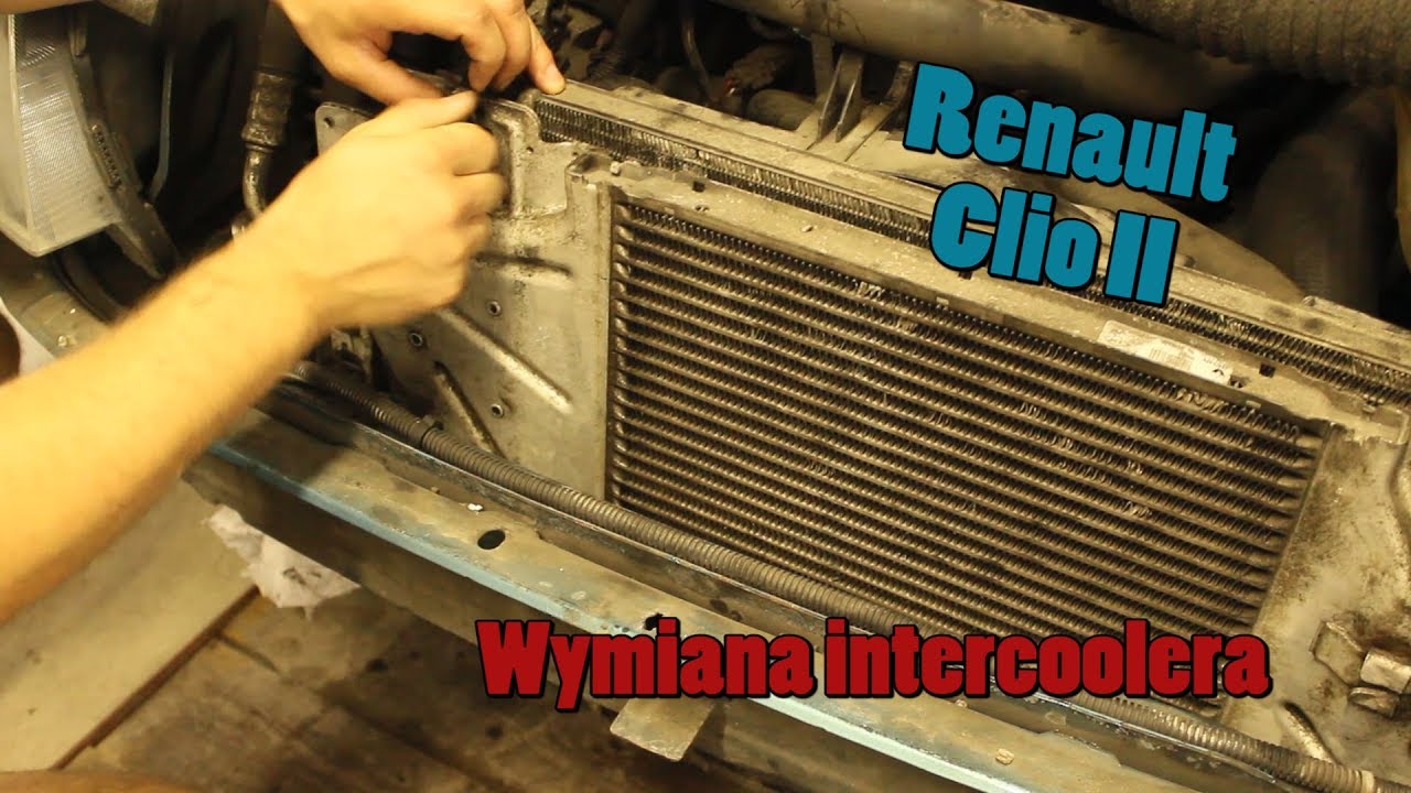 Wymiana intercoolera w Renault Clio II 1.5 dci YouTube