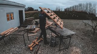 Pallet Disassembly Time-lapse (My method of taking pallets apart)