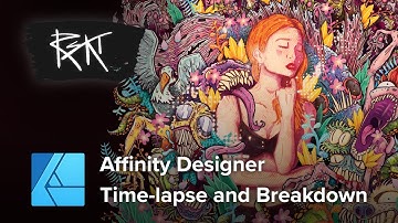 Affinity Designer Desktop + iPad Pro - Time-lapse & Breakdown (Beauty in Dissonance)