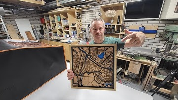 Create a map of your hometown | Laser engraving | Sculpfun S30 #diy #laser #sculpfun