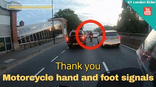 Motorcycle Hand and Foot signals #gtlondonrider