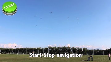 Demonstration of a Swarm Interface to control a swarm of 10 quadrotors