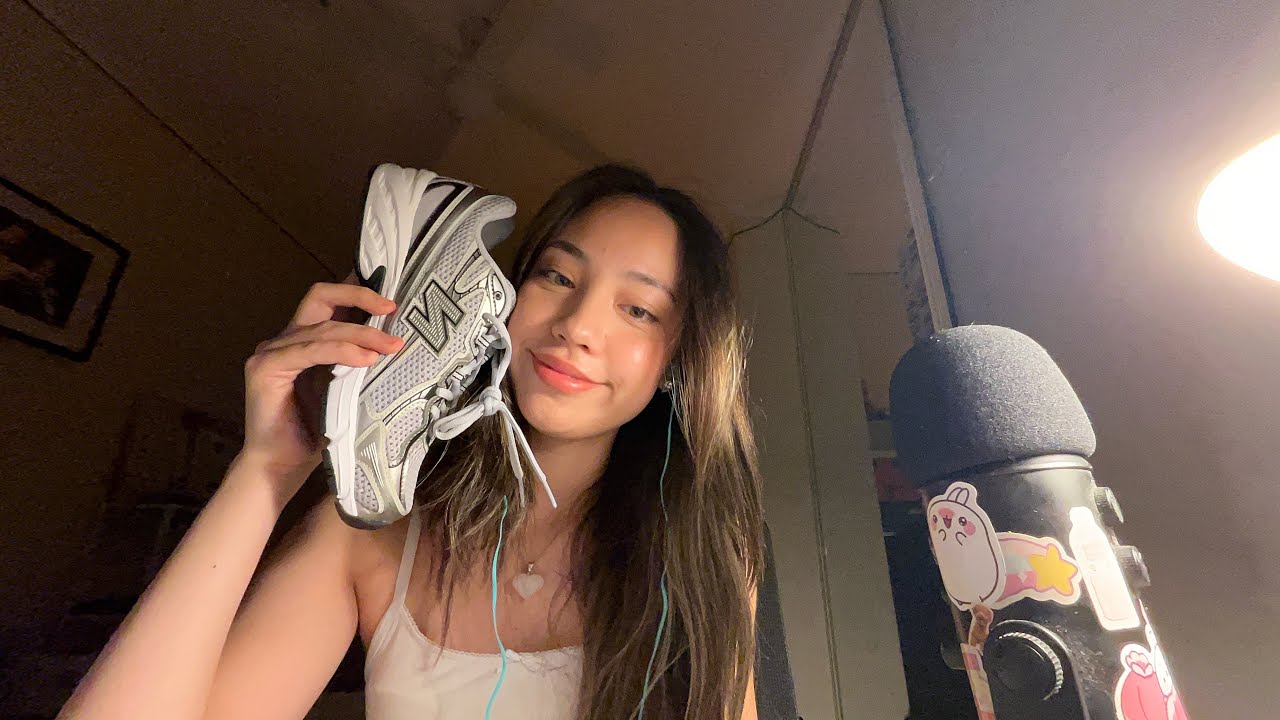 ASMR unboxing: New Balance 740s & Nike p6000| tapping, rambling and fabric sounds 👟