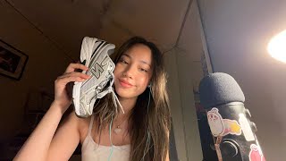 ASMR unboxing: New Balance 740s & Nike p6000| tapping, rambling and fabric sounds 👟