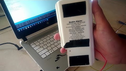 Quake Alarm Arduino (Earthquake Sensor Arduino)