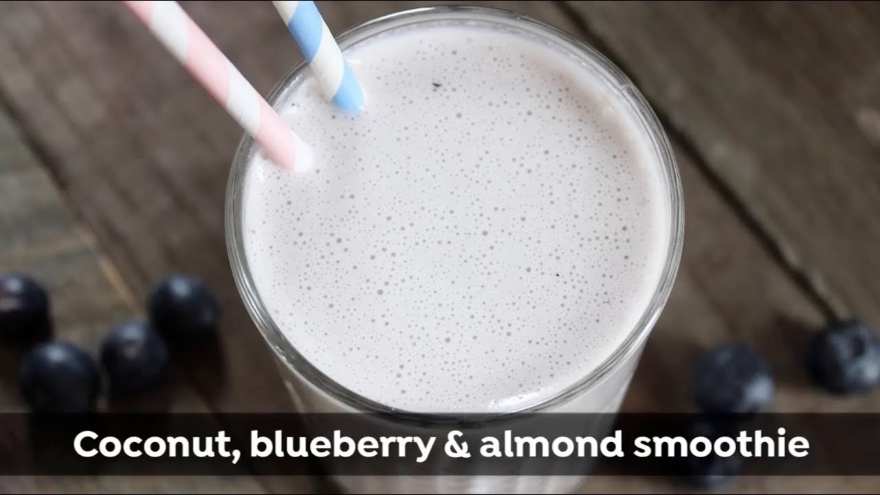 Coconut, Blueberry & Almond Smoothie | Fat Loss Recipe fat loss meal plan